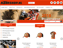 Tablet Screenshot of ktmshop.nl